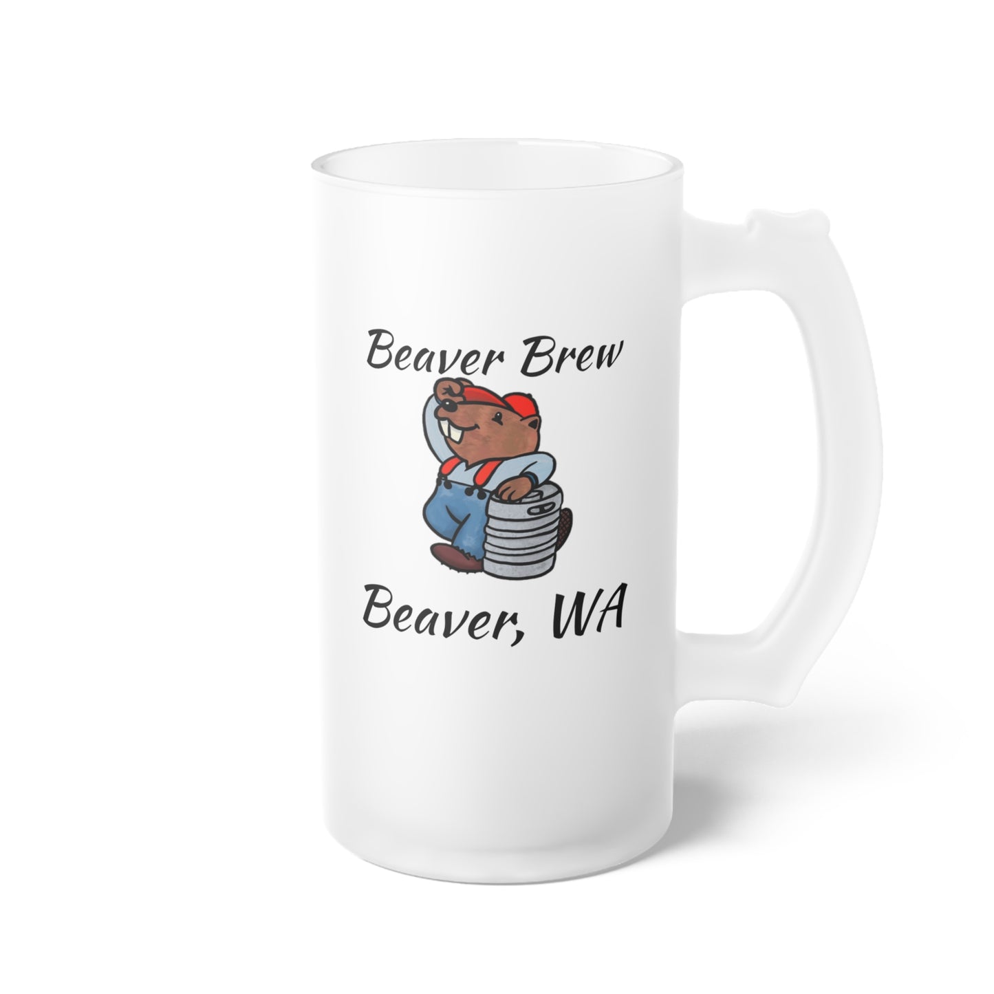 Frosted Glass Beer Mug